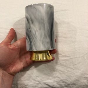 Sonia Kashuk makeup brushes holder gold marble